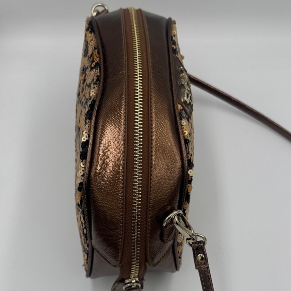 Sharif Gold and Black Sequin Crossbody or Clutch